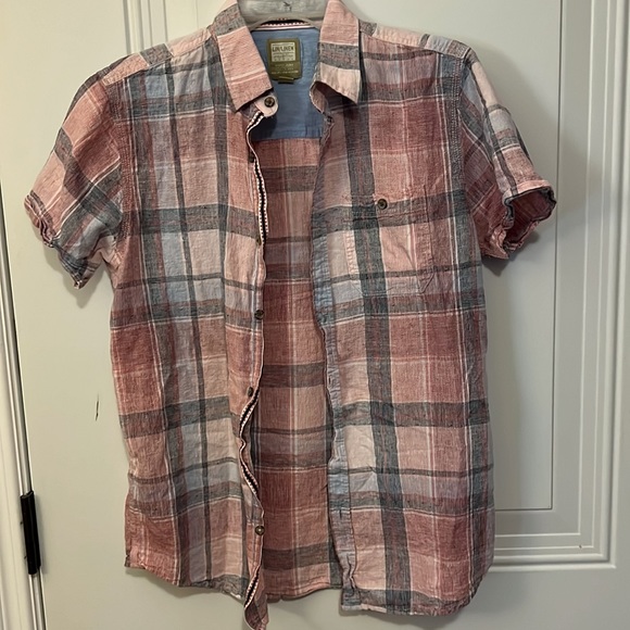 Linen blend unisex shirt - Picture 6 of 9